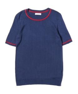 UNE HEURES / Rouge Stripe Short Sleeve