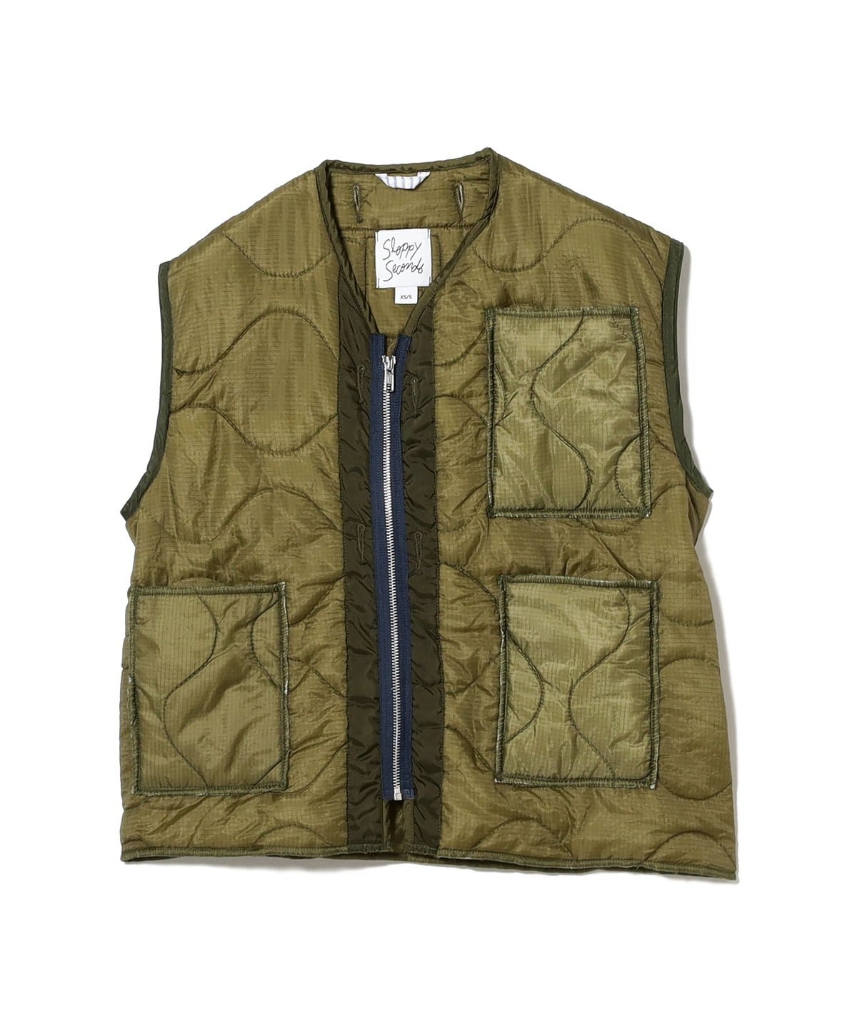 Sloppy Seconds / Military Vest トップス WOMEN Green M/L Sloppy Seconds / Military Vest トップス WOMEN Green M/L