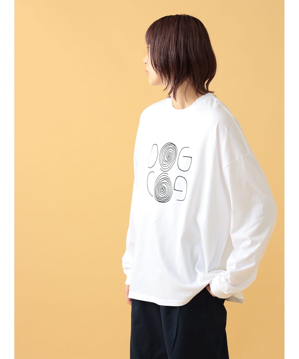 【EXCLUSIVE】GIU GIU / Long Sleeve Tee Tシャツ・カットソー WOMEN WHITE M 【EXCLUSIVE】GIU GIU / Long Sleeve Tee Tシャツ・カットソー WOMEN WHITE M