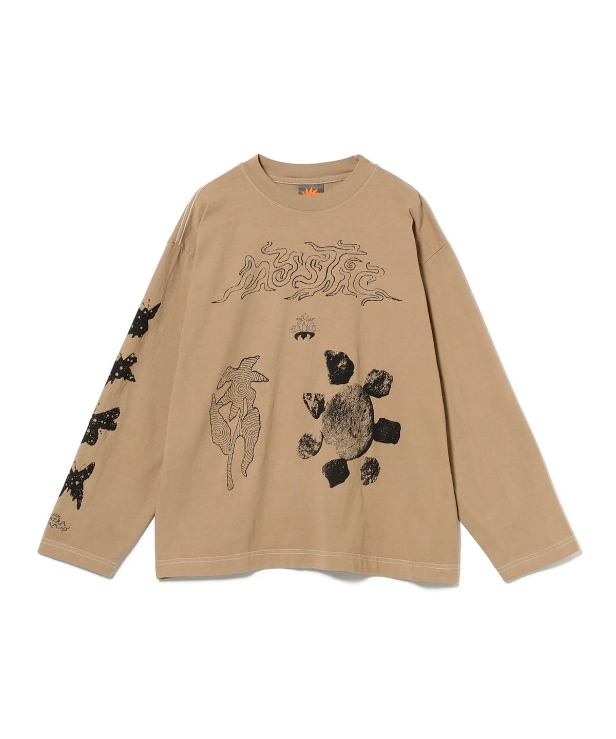 EXTRA VITAMINS / MYSTIC VISIONS Long Sleeve Tシャツ・カットソー WOMEN Lt Brown L EXTRA VITAMINS / MYSTIC VISIONS Long Sleeve Tシャツ・カットソー WOMEN Lt Brown L