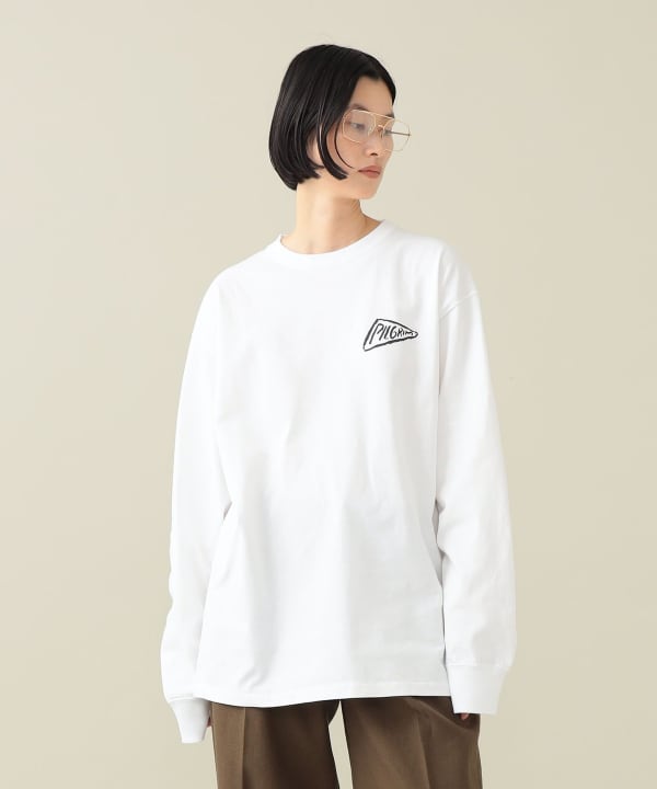 Pilgrim SURF & SUPPLY ロンT 白 ネイビー 2枚セット Pilgrim Surf+Supply（ピルグリム サーフ+サプライ）Utility
