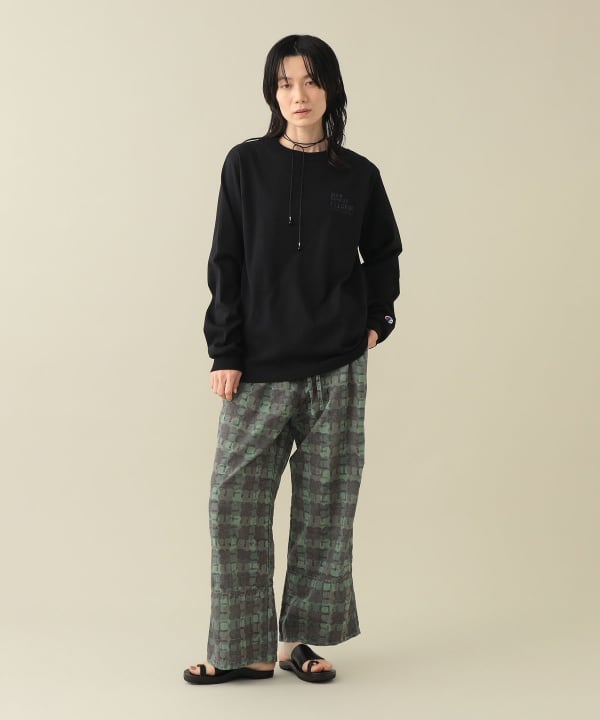 【6/25値下げ】【EXCLUSIVE】Champion / Mike Pare Embroidery Long Sleeve Tee〈WOMENS〉 Model：H175cm 　Size：S