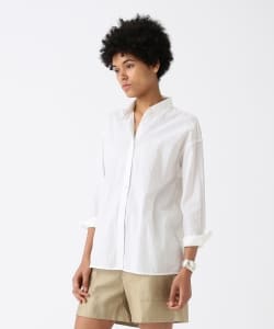 Pilgrim Surf+Supply / Drummy Cotton and Linen Split Hem Shirt