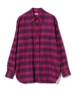 COMOLI / Wool Silk Work Shirt