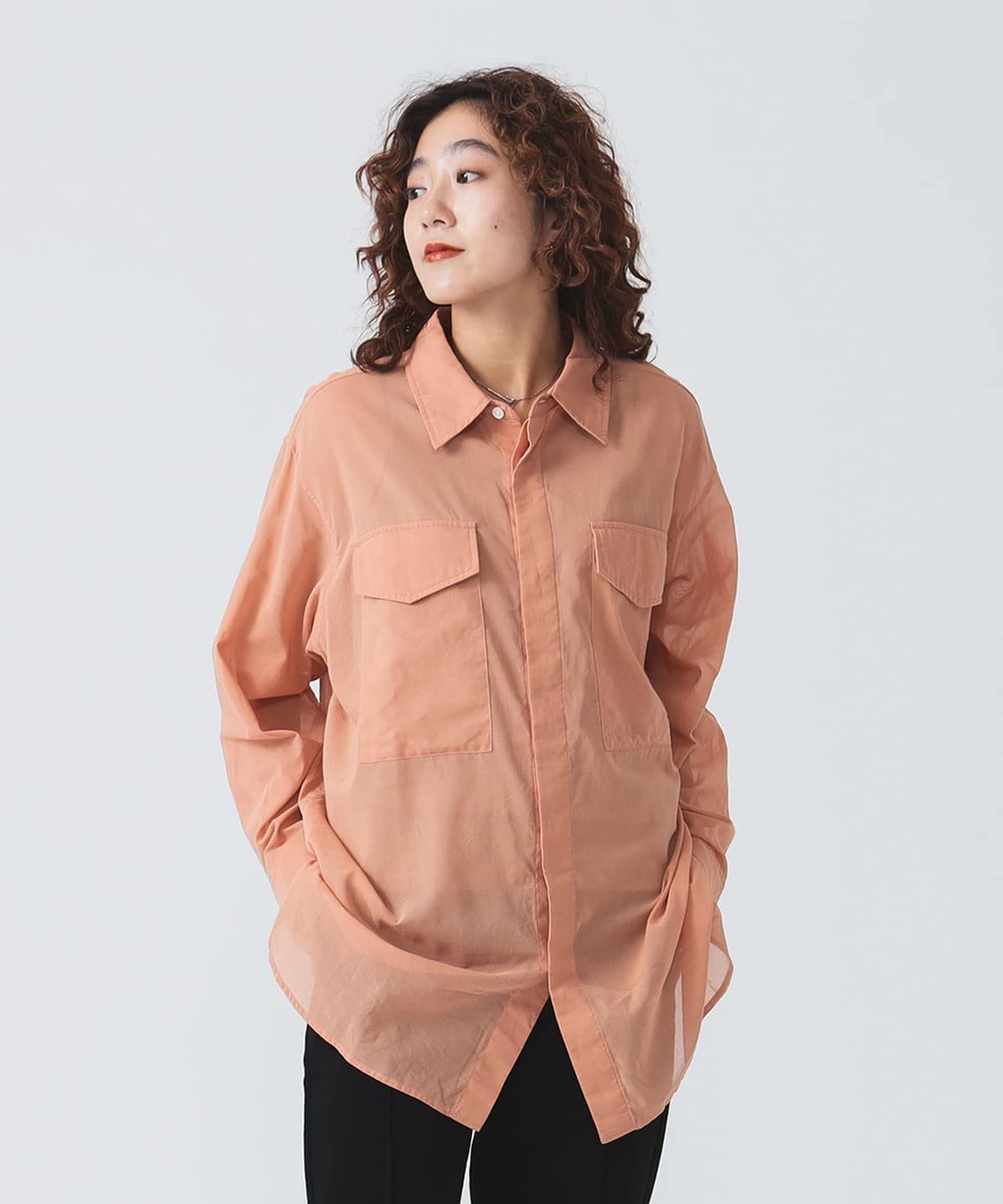 Celeste Sheer Blouse シャツ・ブラウス WOMEN SALMON 1 Celeste Sheer Blouse シャツ・ブラウス WOMEN SALMON 1