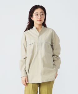 〈WOMEN〉KAPTAIN SUNSHINE / Cotton Pullover Standcollar Shirt