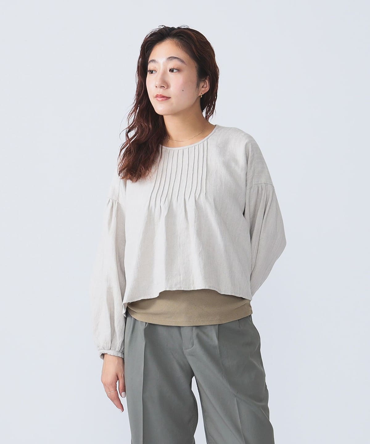 VOLUME Sleeve Blouse シャツ・ブラウス WOMEN NATURAL ONE SIZE VOLUME Sleeve Blouse シャツ・ブラウス WOMEN NATURAL ONE SIZE
