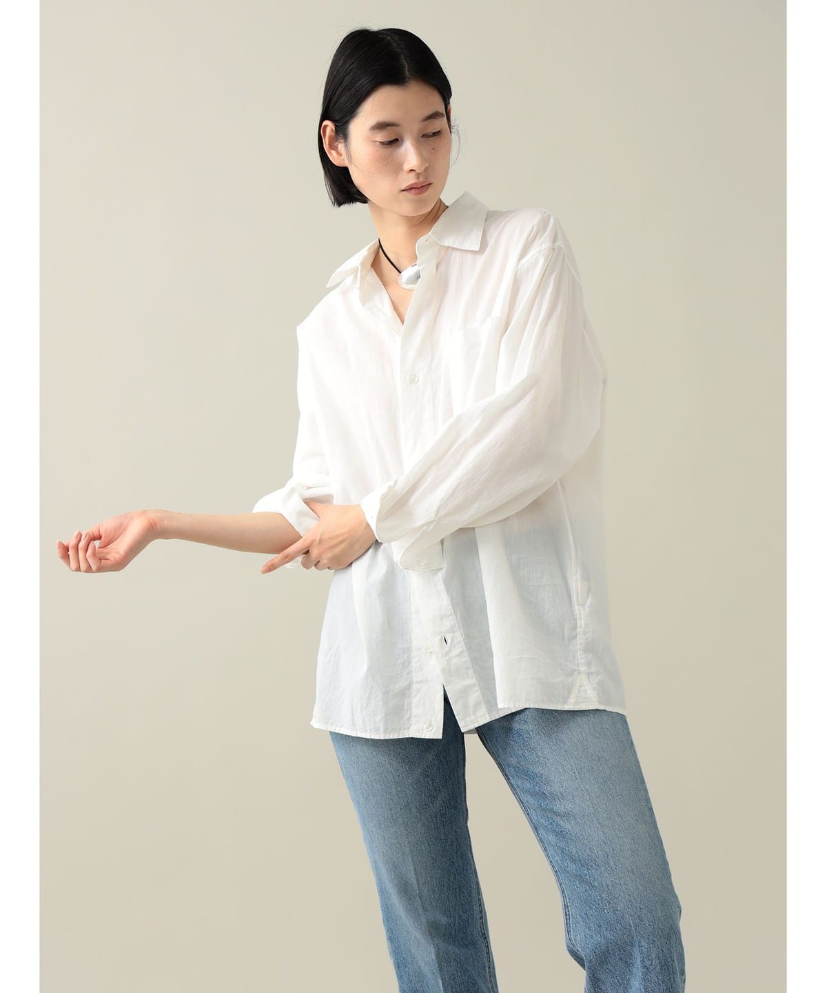 Nori Crossover Shirt シャツ・ブラウス WOMEN WHITE 0 Nori Crossover Shirt シャツ・ブラウス WOMEN WHITE 0