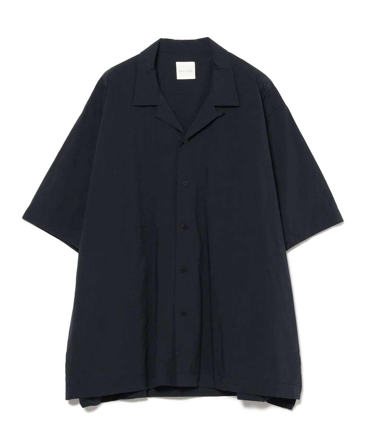 TOUJOURS トゥジュー / Open Collar Half Sleeve Big Coverall Shirt シャツ・ブラウス WOMEN NAVY 2 TOUJOURS トゥジュー / Open Collar Half Sleeve Big Coverall Shirt シャツ・ブラウス WOMEN NAVY 2