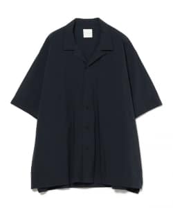 TOUJOURS / Open Collar Half Sleeve Big Coverall Shirt