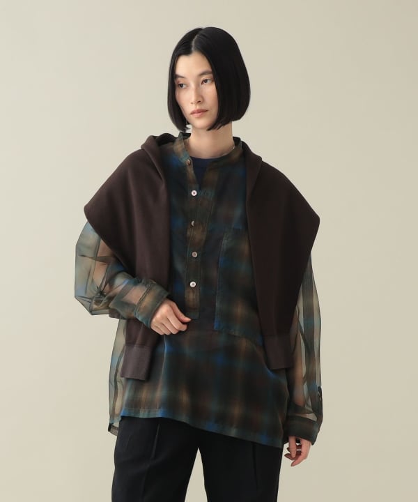 Dieter Sheer Popover Shirt Model：H170cm Size：1