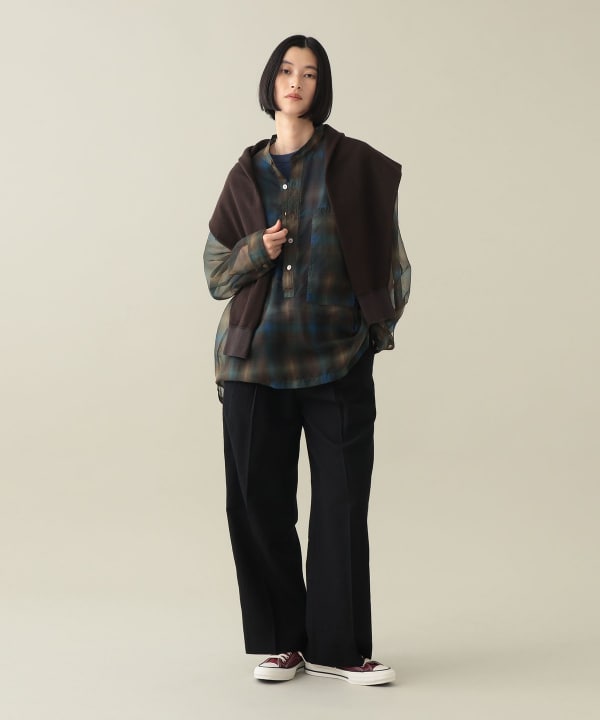 Dieter Sheer Popover Shirt Model：H170cm Size：1