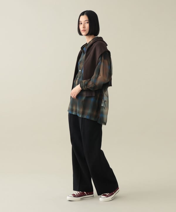 Dieter Sheer Popover Shirt Model：H170cm Size：1