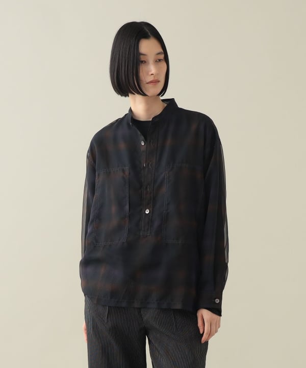 Dieter Sheer Popover Shirt Model：H170cm Size：1