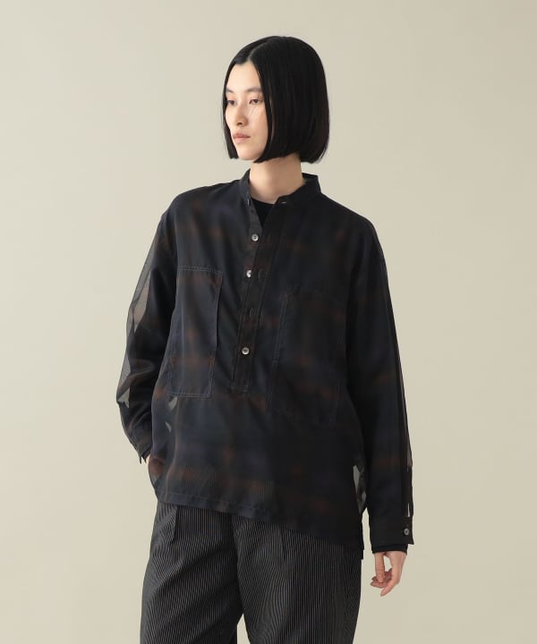 Dieter Sheer Popover Shirt Model：H170cm Size：1