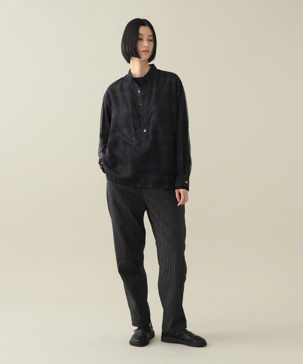 Dieter Sheer Popover Shirt Model：H170cm Size：1