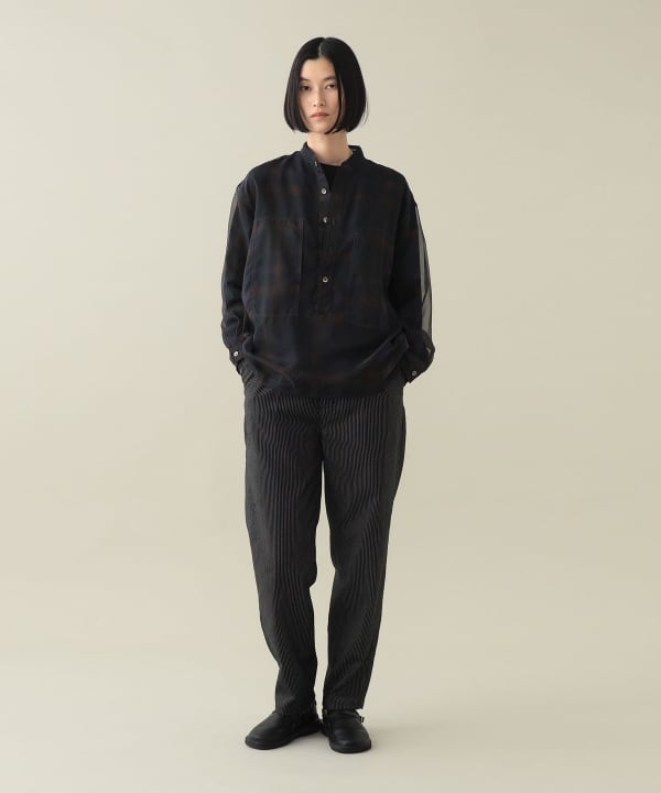 Dieter Sheer Popover Shirt Model：H170cm Size：1