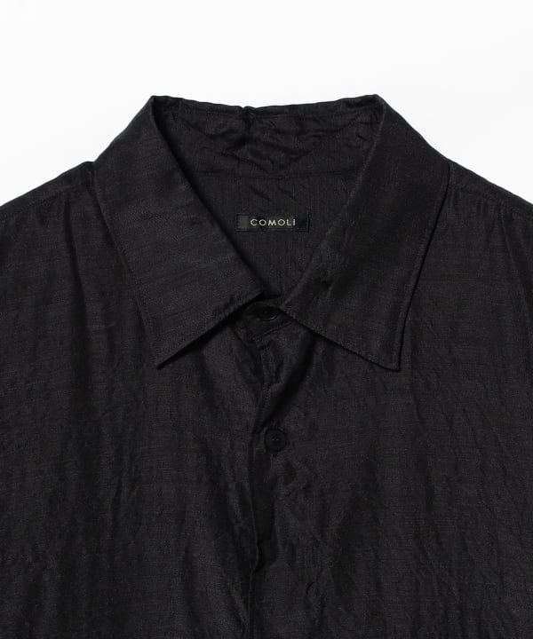 COMOLI / WOOL SILK COMOLI SHIRT