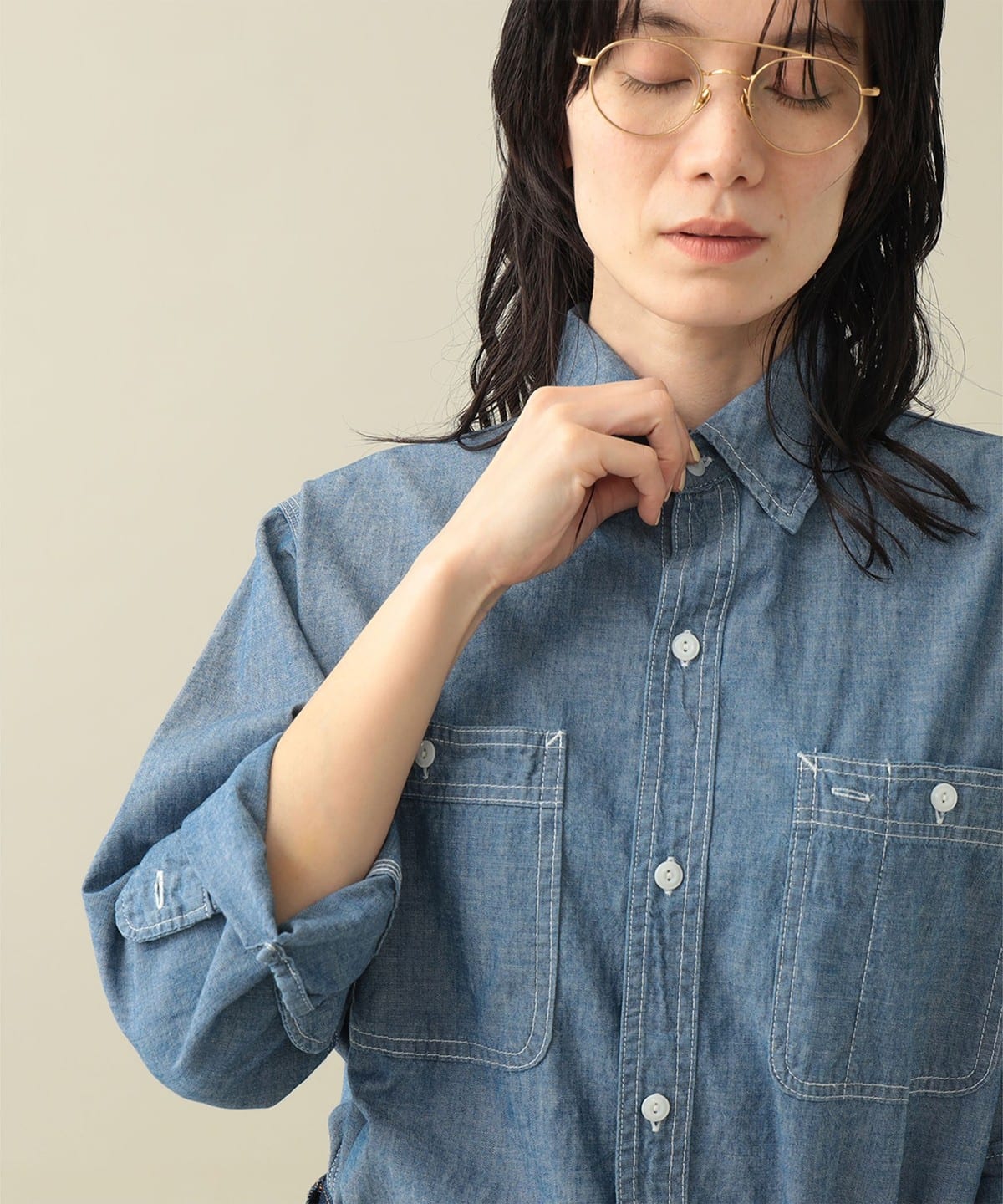 REMI RELIEF/レミレリーフChambray Shirt(WH) REMI RELIEF/レミレリーフ Chambray Shirt(WH) 【公式通販】
