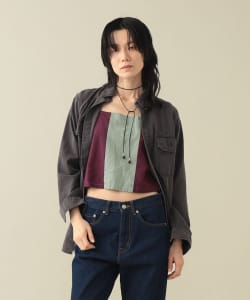 【EXCLUSIVE】REMI RELIEF / BACK SATIN SHIRT