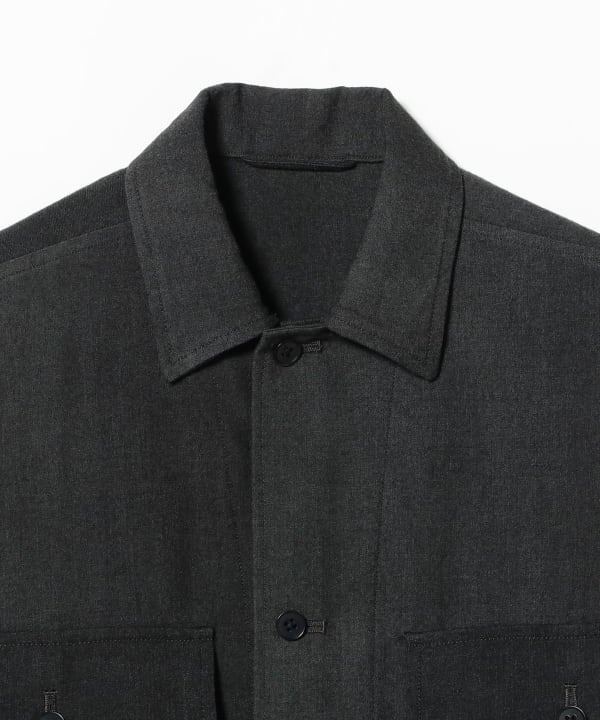 〈WOMEN〉KAPTAIN SUNSHINE / Uneven-dyed Gabardine Field Shirt Jacket