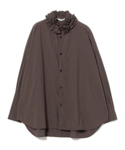 TOUJOURS / Neck Ruffle Shirt