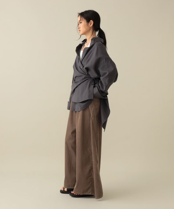 【EXCLUSIVE】Uhr / 2Way Big Shirt　AW26 Model：H173cm Size：ONE SIZE