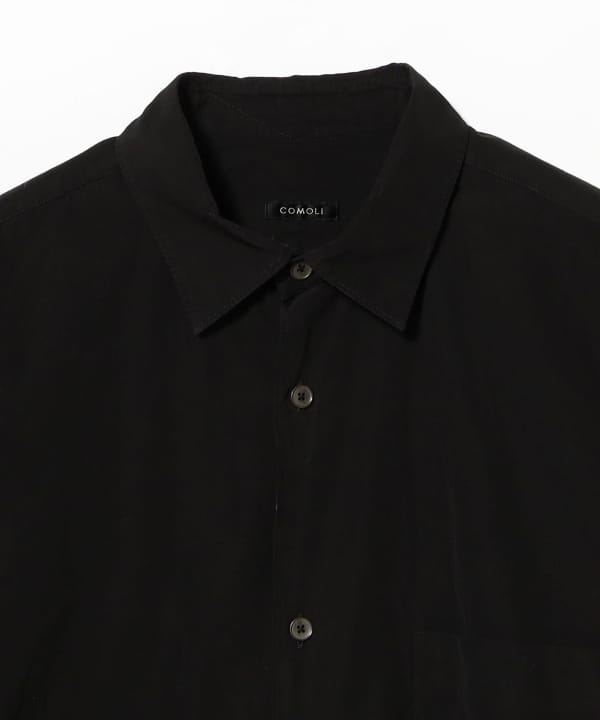 COMOLI /  BLACK COMOLI SHIRT