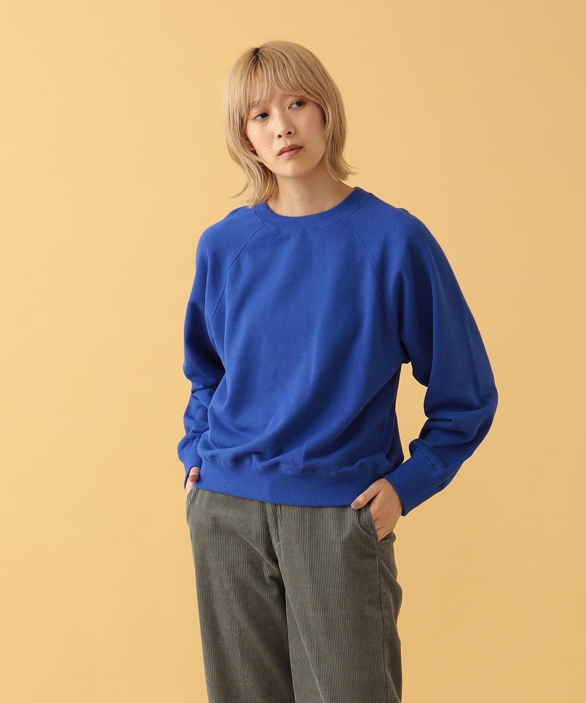 Avery Raglan Sweatshirt トップス WOMEN BLUE 2 Avery Raglan Sweatshirt トップス WOMEN BLUE 2