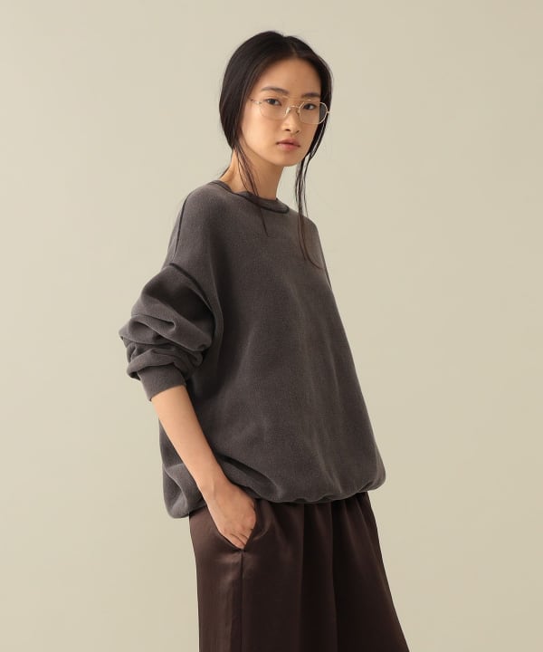 【+10%ポイントUP】【EXCLUSIVE】REMI RELIEF / Crew Neck Sweatshirt Model：H173cm Size：ONE SIZE