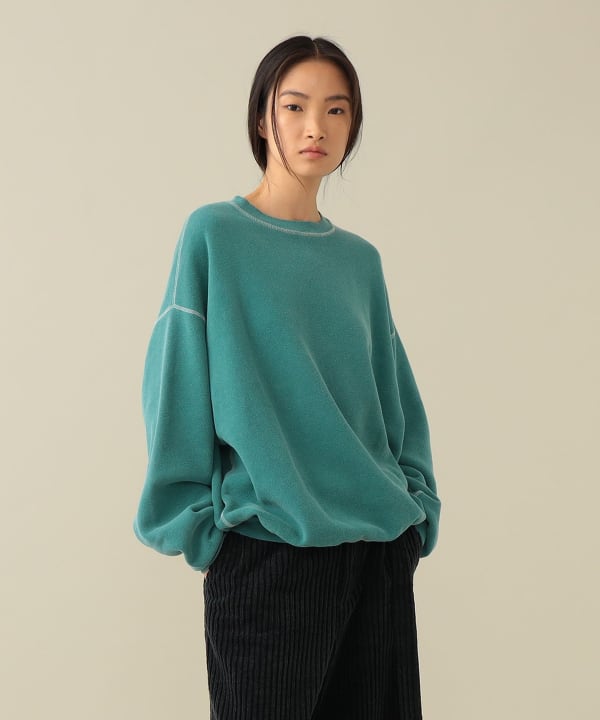 【+10%ポイントUP】【EXCLUSIVE】REMI RELIEF / Crew Neck Sweatshirt Model：H173cm Size：ONE SIZE