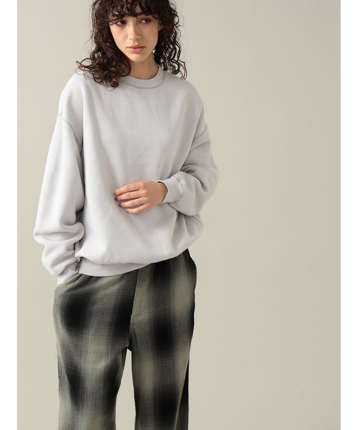 【EXCLUSIVE】REMI RELIEF レミレリーフ / Crew Neck Sweatshirt トップス WOMEN ASH ONE SIZE 【EXCLUSIVE】REMI RELIEF レミレリーフ / Crew Neck Sweatshirt トップス WOMEN ASH ONE SIZE