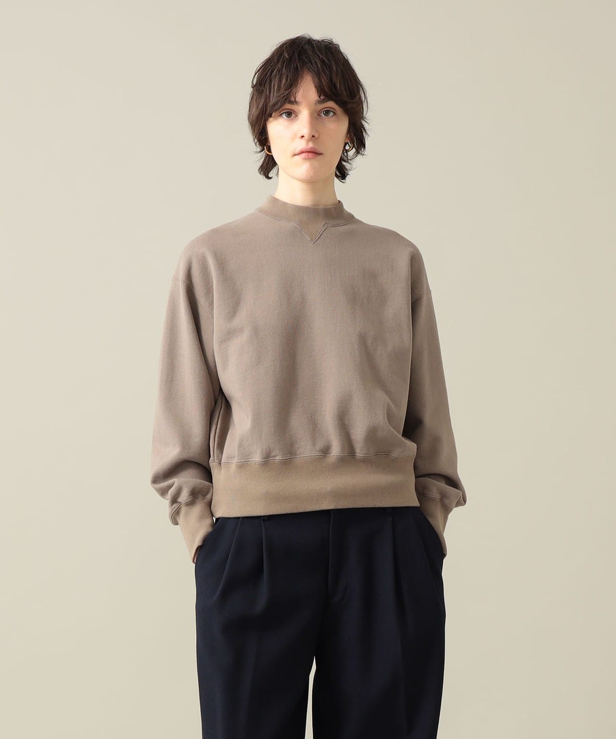 Annie Mockneck Sweatshirt トップス WOMEN MUSHROOM 2 Annie Mockneck Sweatshirt トップス WOMEN MUSHROOM 2