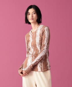 HAKUJI / Sheer Rib Long sleeve