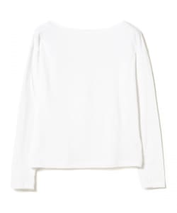 onit / COTTON SLUB BACK OPEN LONG SLEEVE T-SHIRT