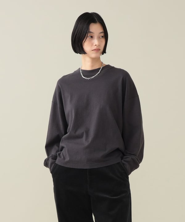 ロンティー デレクラム Rocky Monroe tシャツ 裏起毛カットカルゼ ドローコードロンT