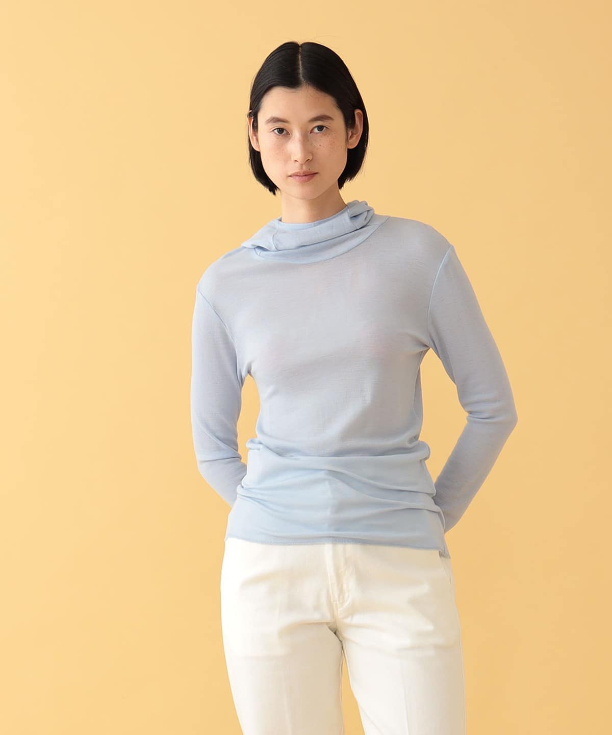 Eileen Wool Hoodie Tシャツ・カットソー WOMEN ICE BLUE 1 Eileen Wool Hoodie Tシャツ・カットソー WOMEN ICE BLUE 1