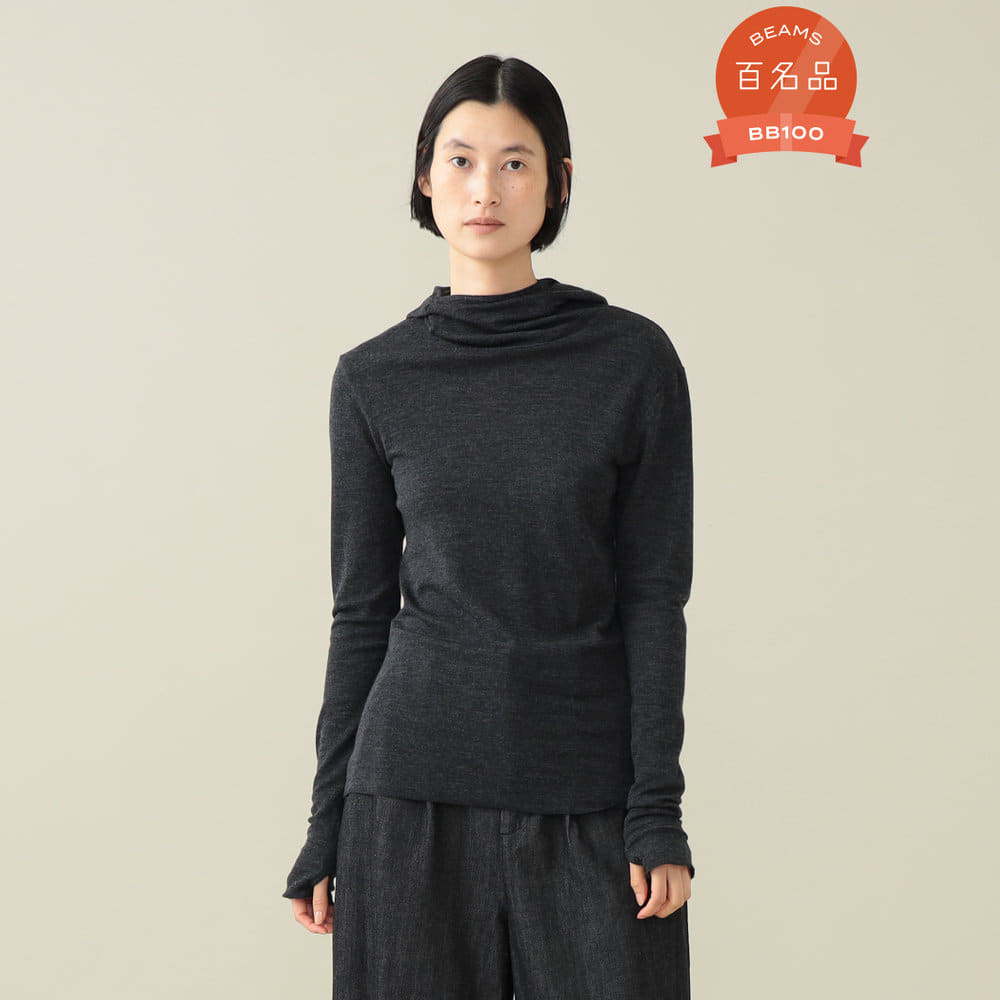 Eileen Wool Hoodie Tシャツ・カットソー WOMEN CHARCOAL. G 2