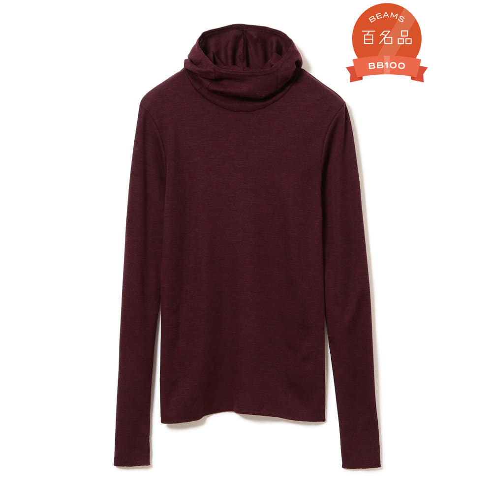 Eileen Wool Hoodie Tシャツ・カットソー WOMEN BURGUNDY 1
