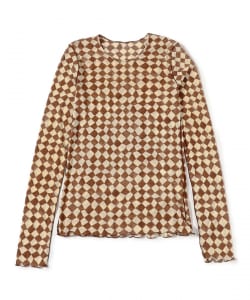 HAKUJI / Diamond Rib Long Sleeve Pullover