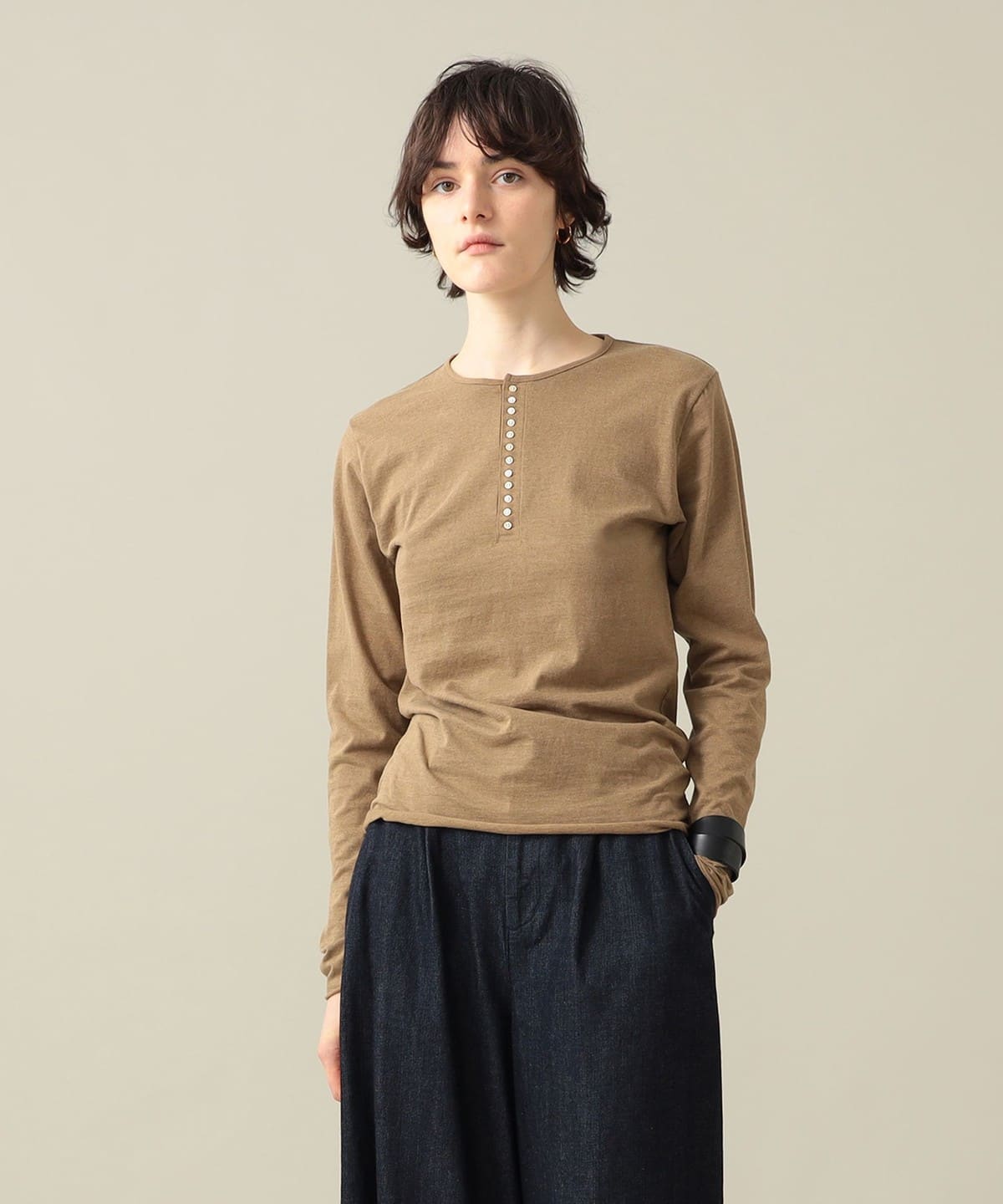 Lou Henley Tシャツ・カットソー WOMEN BROWN 1 Lou Henley Tシャツ・カットソー WOMEN BROWN 1
