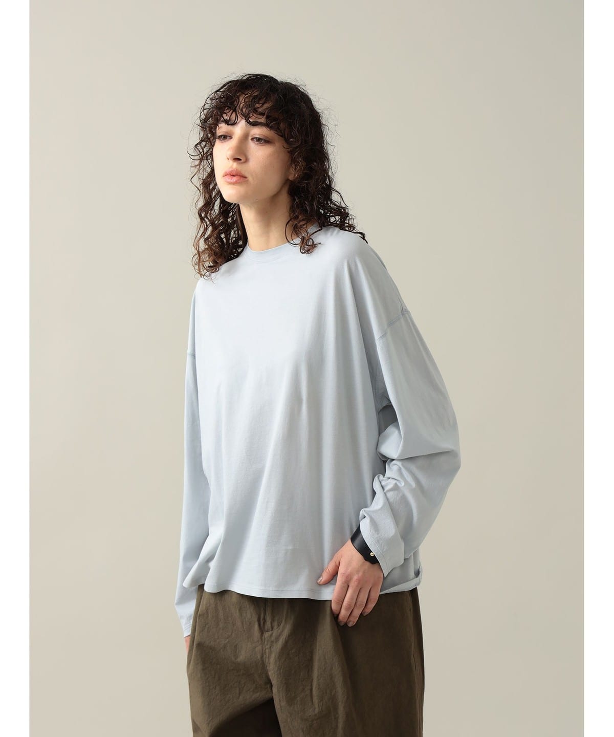 Gigi Oversize Long Sleeve Tee Tシャツ・カットソー WOMEN ICE BLUE 0 Gigi Oversize Long Sleeve Tee Tシャツ・カットソー WOMEN ICE BLUE 0