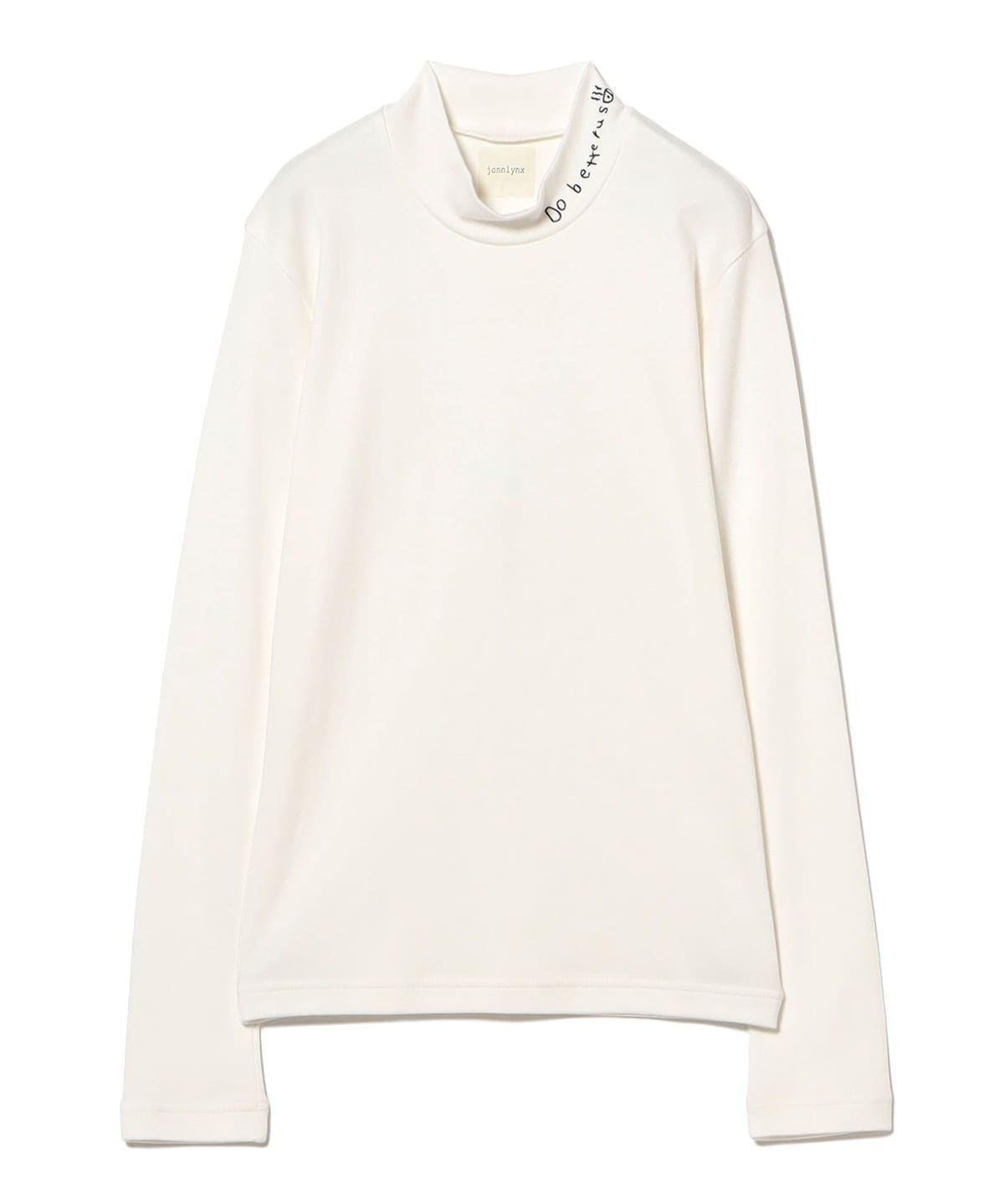 jonnlynx ジョンリンクス / smooth high neck Tシャツ・カットソー WOMEN WHITE ONE SIZE jonnlynx ジョンリンクス / smooth high neck Tシャツ・カットソー WOMEN WHITE ONE SIZE