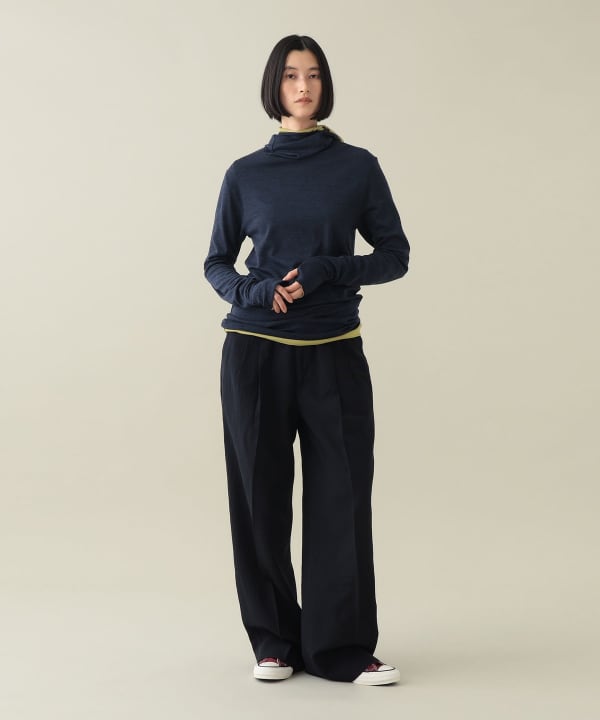 Reed Wool Hooded Base Layer Model：H170cm Size：