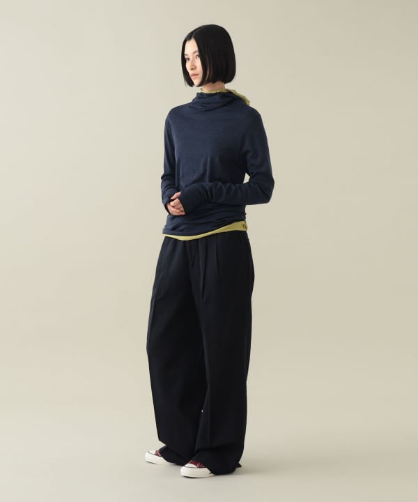Reed Wool Hooded Base Layer Model：H170cm Size：