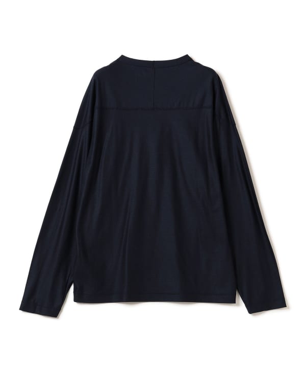 【ノベルティ対象】Teddy Wool Jersey Longsleeve Tee NAVY