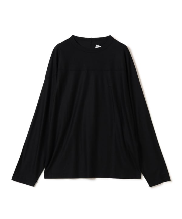 【ノベルティ対象】Teddy Wool Jersey Longsleeve Tee BLACK
