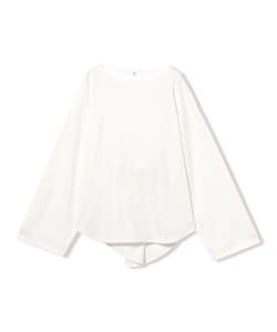 HAKUJI / Compact cotton back twist Pullover