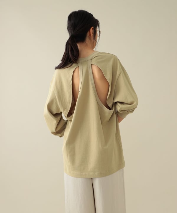 【EXCLUSIVE】ONIT / Backdesign Tops Model：H173cm Size：2