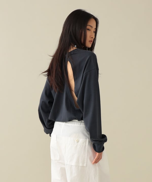 【EXCLUSIVE】ONIT / Backdesign Tops Model：H173cm Size：2